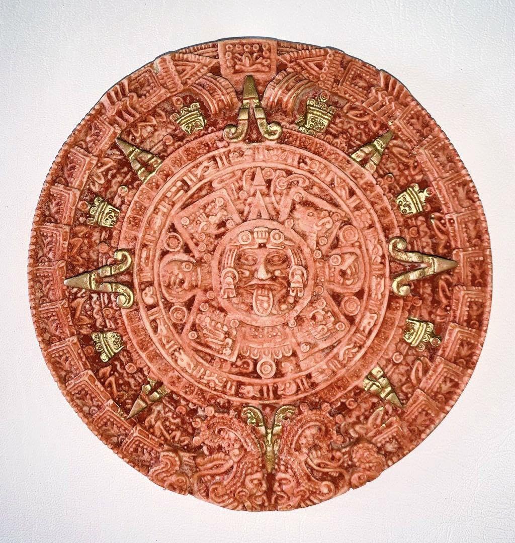 Amazon.co.jp: メキシコ アステカカレンダー 約17cm 壁掛け 民芸 お